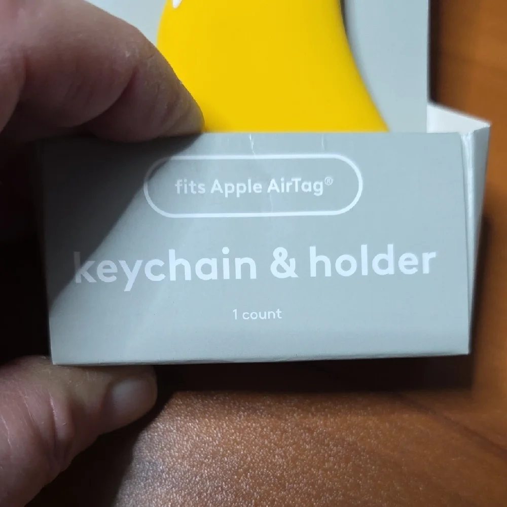 Heyday Yellow Banana Keychain Holder for AirTag